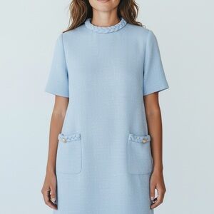 Cayhou Light Blue Midi Dress Size 10